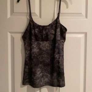 INC charcoal grey top